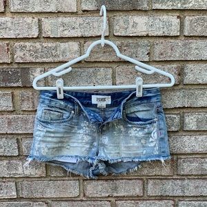 Victoria’s Secret PINK distressed denim Jean shorts